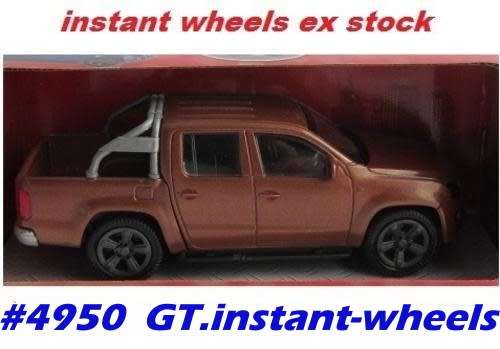 Volkswagen Amarok bown-met 1/43 Schuco RESIN NEW+boxed #4950 instant wheels