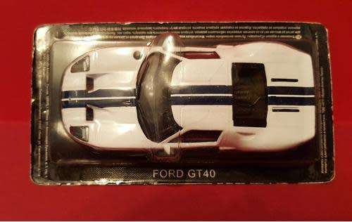 Ford GT40 2005 white/blue stripes 1/43 IXO NEWinBlister  #4601 instant wheels