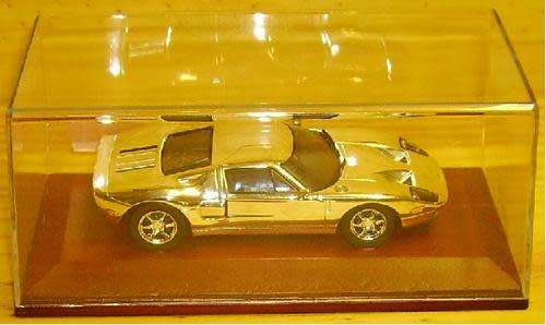 Ford GT 40 2004 1/43 IXO Chrome Collection NEW+boxed  #4969 instant wheels