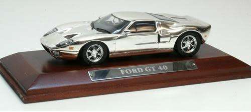 Ford GT 40 2004 1/43 IXO Chrome Collection NEW+boxed  #4969 instant wheels