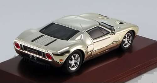 Ford GT 40 2004 1/43 IXO Chrome Collection NEW+boxed  #4969 instant wheels