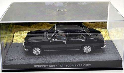 Peugeot 504 IXO JBond black 1/43 IXO NEW+boxed   #4971 instant wheels
