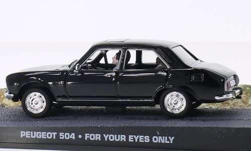 Peugeot 504 IXO JBond black 1/43 IXO NEW+boxed   #4971 instant wheels