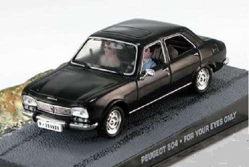 Peugeot 504 IXO JBond black 1/43 IXO NEW+boxed   #4971 instant wheels