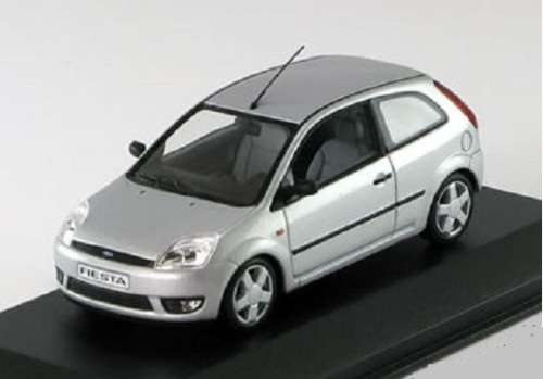 Ford Fiesta `01 3-door silver  1/43 Minichamps NEW+boxed  #4972 instant wheels
