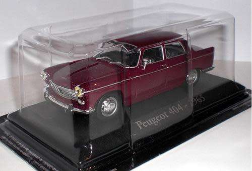 Peugeot 404 1965 red 1/43 IXO NEW+boxed #4976 instant wheels