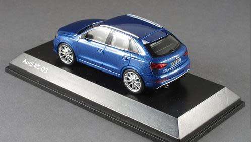 Audi RS Q3 2013 blue 1/43 Schuco NEW+boxed  #4982 instant wheels