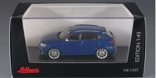Audi RS Q3 2013 blue 1/43 Schuco NEW+boxed  #4982 instant wheels