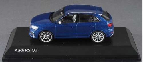 Audi RS Q3 2013 blue 1/43 Schuco NEW+boxed  #4982 instant wheels