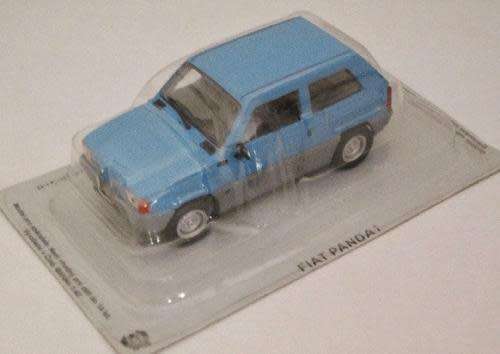 Fiat Panda 1980-1985 blue+grey bottom panels 1/43 IXO NEWinBlister  #4565 instant wheels
