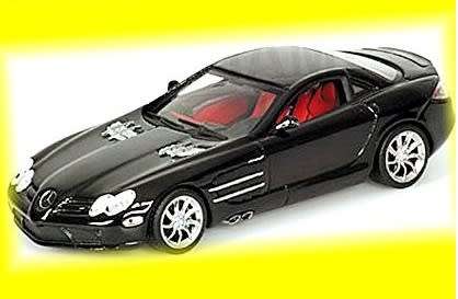 Mercedes McLaren SLR Coupe 2004 black 1/43 IXO NEWinBlister  #4990 instant wheels