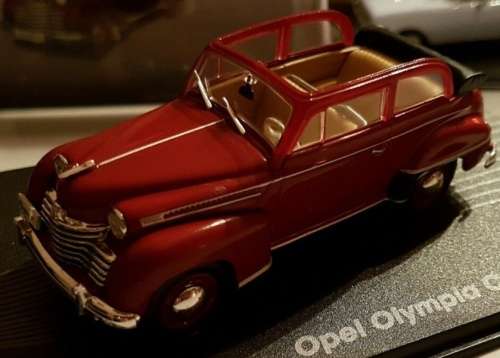 Opel Olympia Cabriolet Limousine 1951 red 1/43 IXO NEW+boxed  #4618 instant wheels