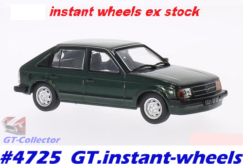 Opel Kadett D 1.6 S dk.green 1983 IXO NEWinBlister FREE delivery ex SA stock #4725 instant wheels