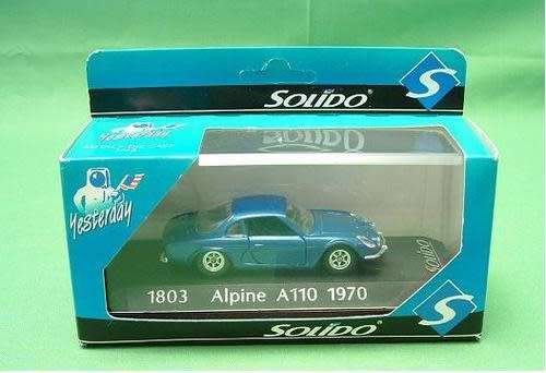 Renault Alpine A110 1970 blue-met 1/43 Solido NEW+boxed   #4570 instant wheels