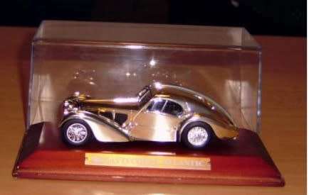 BUGATTI 57SC COUPE ATLANTIC 1934 1/43 IXO high chrome NEW FREE shipping #4553 instant wheels
