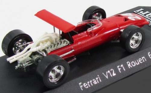 Ferrari V12 F1 Rouen 1968 red 1/43 Solido NEW+orig. showcase #4422 instant wheels