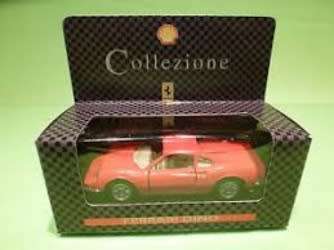 Ferrari Dino 1968 Shell Collezione red 1/43 Maisto NEW+boxed #4407 instant wheels