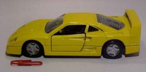 Ferrari F40 1989 Shell Collezione yellow 1/43 Maisto NEW+boxed #4404 instant wheels