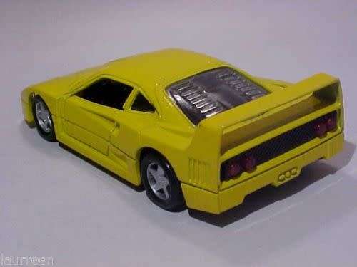 Ferrari F40 1989 Shell Collezione yellow 1/43 Maisto NEW+boxed #4404 instant wheels