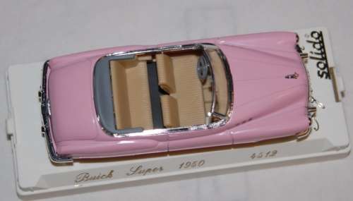 Buick Super Convertible 1950 pink 1/43 Solido NEW+boxed  #4377 instant wheels
