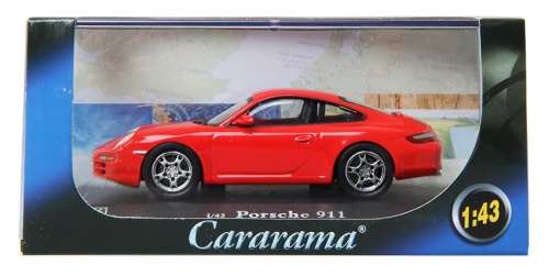 Porsche 911 Carrera S (997) 2008 red 1/43 Hongwell NEW+boxed   #4372 instant wheels