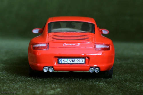 Porsche 911 Carrera S (997) 2008 red 1/43 Hongwell NEW+boxed   #4372 instant wheels