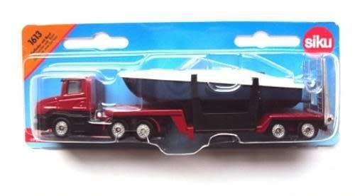 Scania Lowbed w. Yacht 1/87 Siku NEWinBlister  #9307 instant wheels