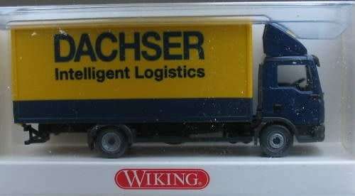 MAN TGL 2005 single-rear-axle closed truck 1/87 Wiking NEW #9337 instant wheels