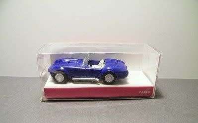 Shelby AC Cobra SC427 1965 blue 1/87 Herpa NEW+boxed  #9110 instant wheels