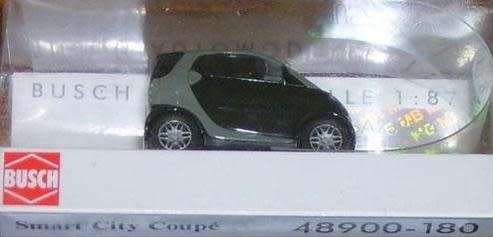 Smart City Coupe black 1/87 Busch NEW+boxed  #9108 instant wheels