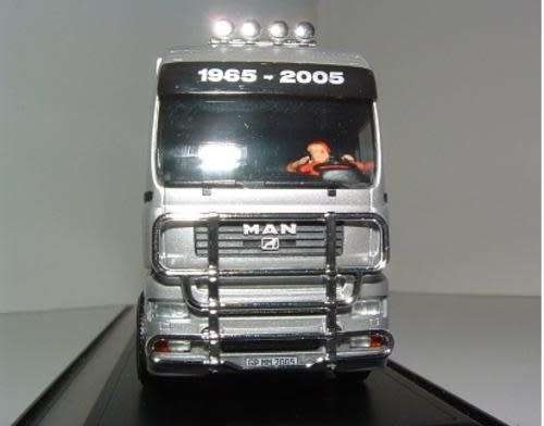 MAN closed Truck 2005 40 years Maerklin Mag 1/87 Herpa NEW+boxed #9219 instant wheels