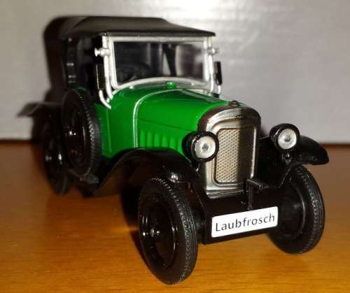 Opel 4/12 PS Laubfrosch 1925 green 1/43 IXO NEW+boxed  #4006 instant wheels