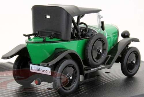Opel 4/12 PS Laubfrosch 1925 green 1/43 IXO NEW+boxed  #4006 instant wheels