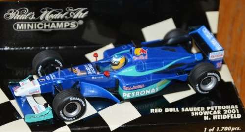 Red Bull Sauber Petronas F1 #16  2001 N.Heidfeld blue 1/43 Minichamps NEW+boxed  #4424 instantwheels