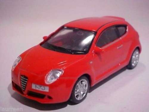 Alfa Romeo Mito 2010 red 1/43 Welly NEW+boxed  #4434 instant wheels