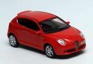 Alfa Romeo Mito 2010 red 1/43 Welly NEW+boxed  #4434 instant wheels