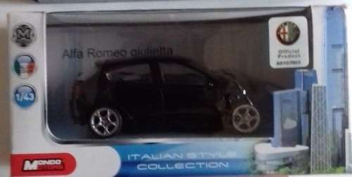 Alfa Romeo Giulietta 2010 black 1/43 MondoMotors NEW+boxed  #4435 instant wheels