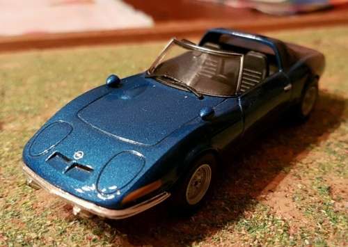Opel Aero GT 1969 blue-met 1/43 IXO NEW+boxed   #4444 instant wheels