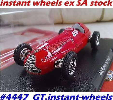 Alfa Romeo 158 F1 1950 J.M.Fangio red 1/43 IXO NEWinBlister FREE Delivery ex SA #4447 instant wheels