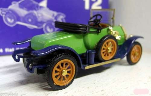 Fiat `O` 1912 green 1/43 RIO NEW+showcased  #4455 instant wheels