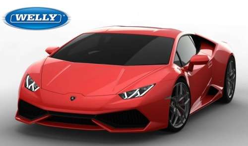 Lamborghini Huracan LP610-4 2014 red 1/18 Welly NEW+boxed  #8527 instant wheels