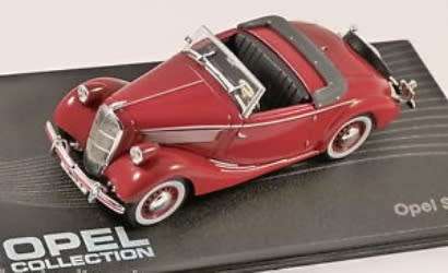 Opel Super 6 Roadster (open) 1937-1938 red 1/43 IXO NEW+boxed  #4464 instant wheels