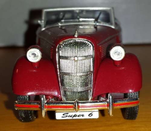 Opel Super 6 Roadster (open) 1937-1938 red 1/43 IXO NEW+boxed  #4464 instant wheels