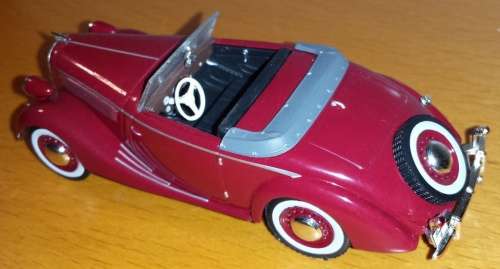 Opel Super 6 Roadster (open) 1937-1938 red 1/43 IXO NEW+boxed  #4464 instant wheels