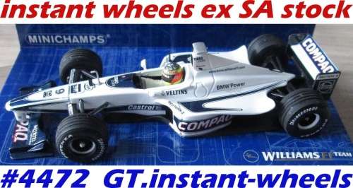 BMW Williams Supertec FW21 `99 F1#9 R Schumacher 1/43 Minichamps NEW+showcase  #4472 instant wheels