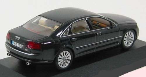 Audi A8 4.2 quattro 2005 black-met 1/43 Minichamps NEW+showcased  #4473 instant wheels