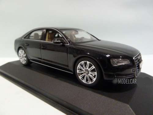 Audi A8 D4 2010 black 1/43 Kyosho NEW+showcased  #4474 instant wheels