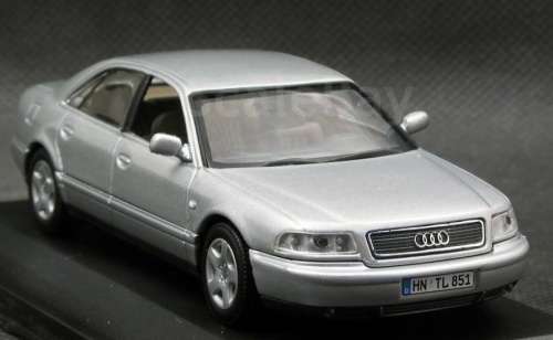 Audi A8 D2 1999 silver 1/43 Minichamps NEW+showcased  #4476 instant wheels