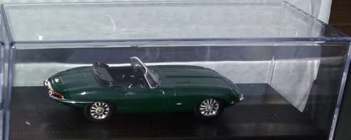 Jaguar Type E convertible 1961 dk.green 1/43 IXO NEW+showcased  #4482 instant wheels