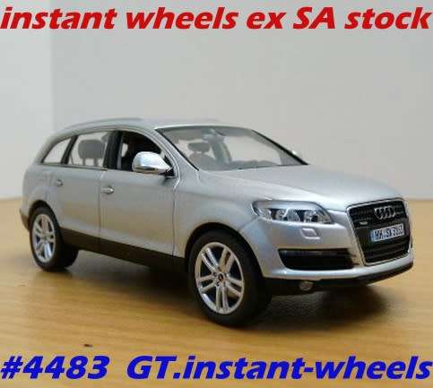 Audi Q7 (4.2) 2007 silver 1/43 Schuco NEW+showcased FREE Delivery #4483 instant wheels